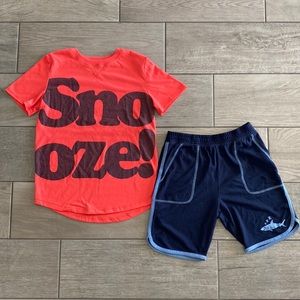 Boys Gap Kids Snooze! PJ Set with Shark Graphic